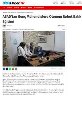 ASAD’tan Genç Mühendislere Otonom Robot Balık Eğitimi