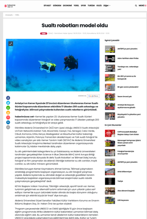 Haberimiz Var - Sualtı robotları model oldu