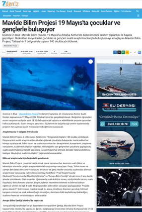 Mavide Bilim Projesi 19 Mayıs'ta çocuklar ve gençlerle buluşuyor