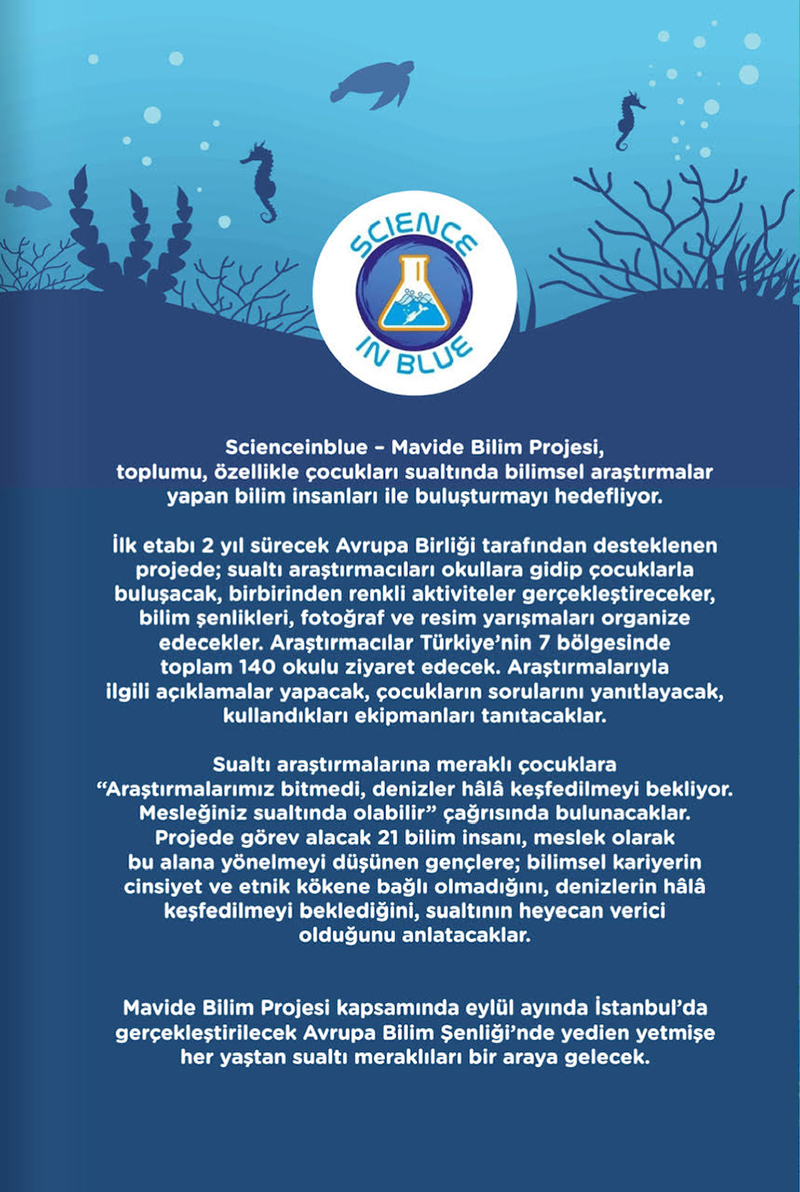Su Dünyası Mavide Bilim Projesi Gençler İçin Deniz Dergisi